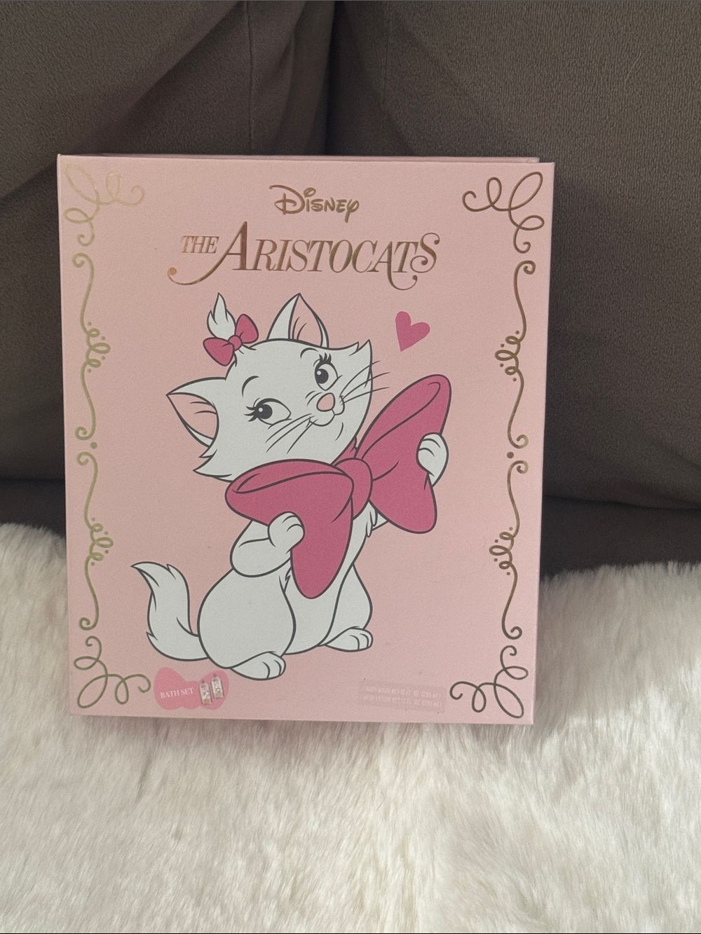 Disney The Aristocats Marie Body Wash and Body Lotion Themed Box Gift Bath Set